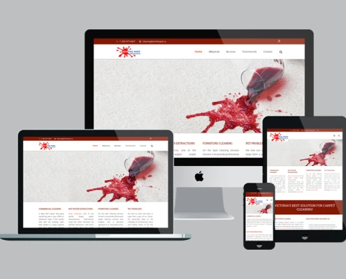 On The Spot Cleaning Services Website - Eric Nsiah Designs