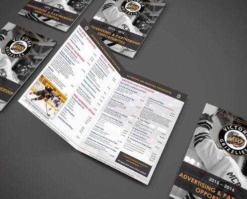 Victoria Grizzlies Hockey Promotional Brochure – Eric Nsiah Designs