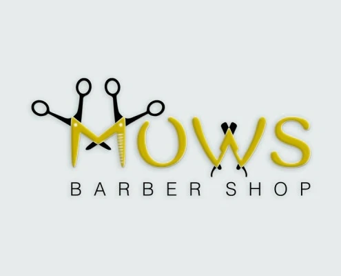 MOWS Barber Shop Logo – Designed by Eric Nsiah Designs
